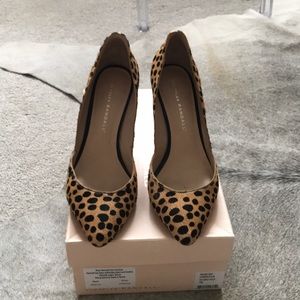Loeffler Randall cheetah haircalf heels